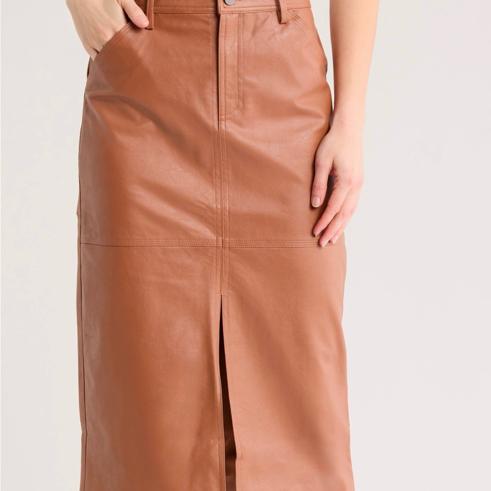 Sanctuary “Triple Threat Skirt” Faux Leather